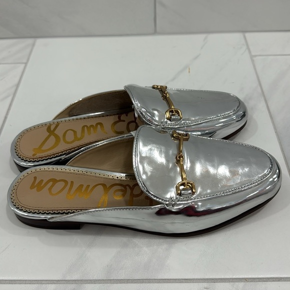 NEW! Sam Edelman Metallic Sky Linnie Bit Mule - Size 5 - Picture 12 of 16